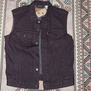 Purple Denim Levi's Cut Off vest